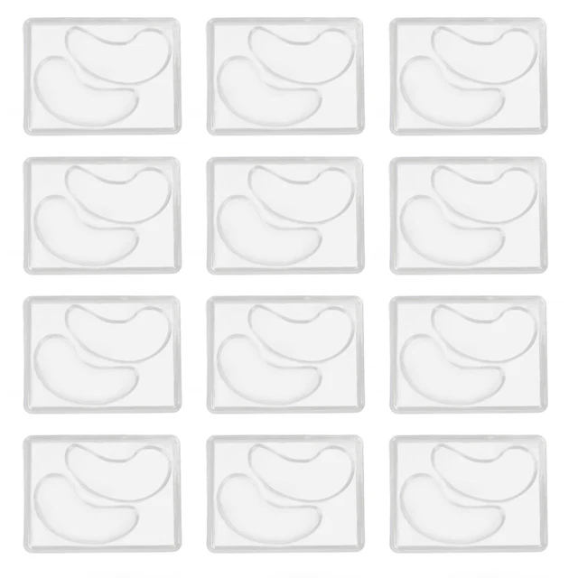 12X Under Eye Patches Molds Healthy Transparent Eye Mask Patch Tray Plate HR6