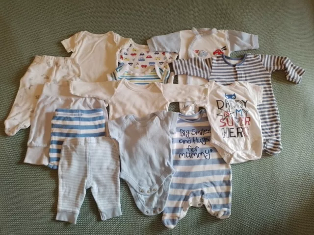 unisex  boy baby clothes bundle Newborn/FirstSize 0-3months Lot #FS32