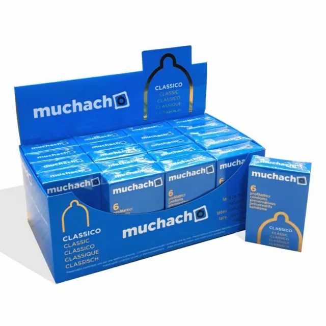 120 preservativi MUCHACHO profilattici Classici Classico 20 scatole da 6