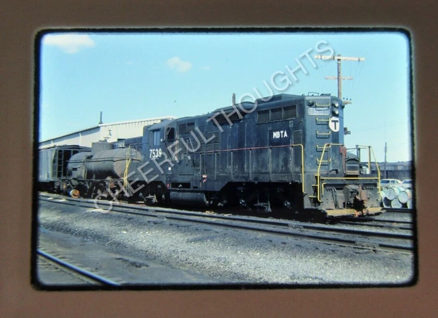 Original  '77 Kodachrome Slide MBTA Boston Transit 7539 GP9 Boston, MA     38X23