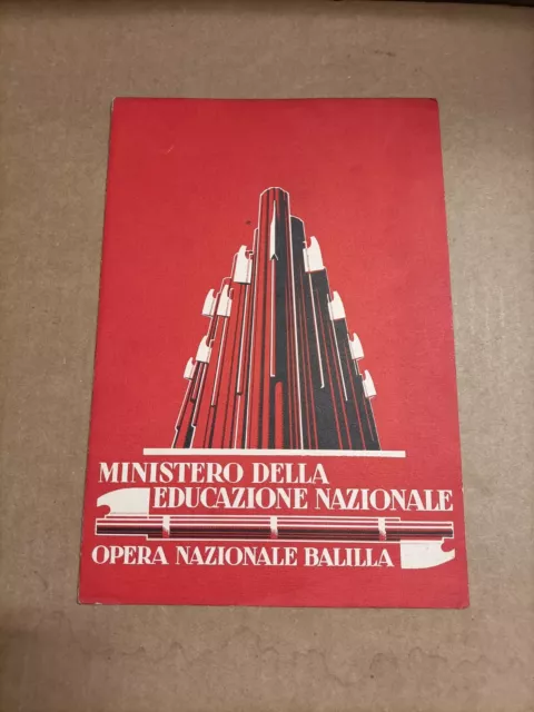 Pagella - Op. Naz. Balilla - Ministero Educazione Nazionale 1931 1932