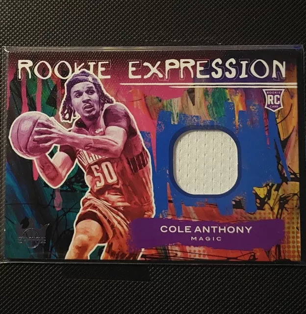 COLE ANTHONY Rookie Expression PATCH 2020-21 Court Kings NBA RC Card MAGIC