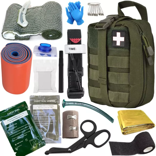 IFAK Tactical Emergency First Aid Kit Survival Trauma Kit Camping Travel Car