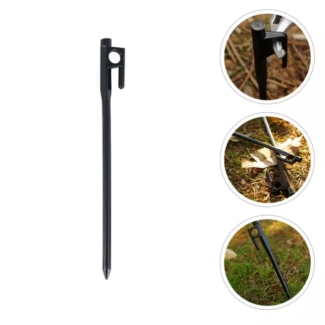 4 Pcs Tent Pegs Cast Iron Outdoor Camping Stakes Beach Canopy Aluminum