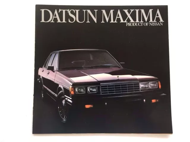 1983 Datsun Nissan Maxima 12-page Original Car Sales Brochure Catalog