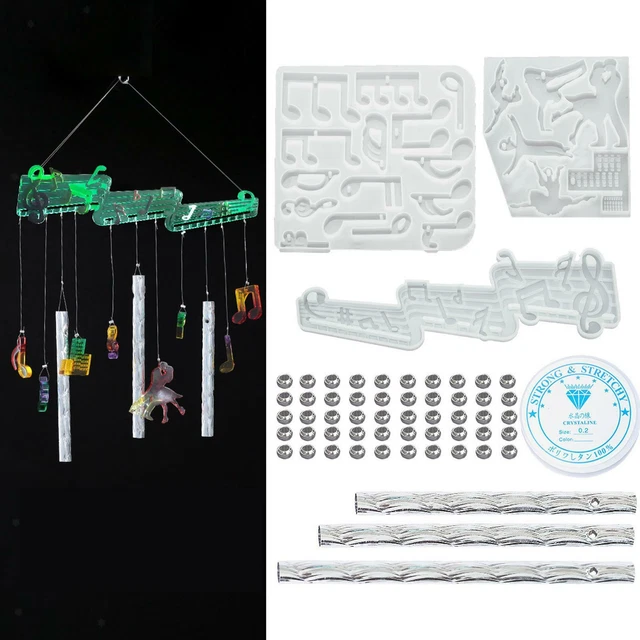 Windspiele Harz Formen, Sonne Mond Wandbehang Kristall Planet Silikon Set, für 11