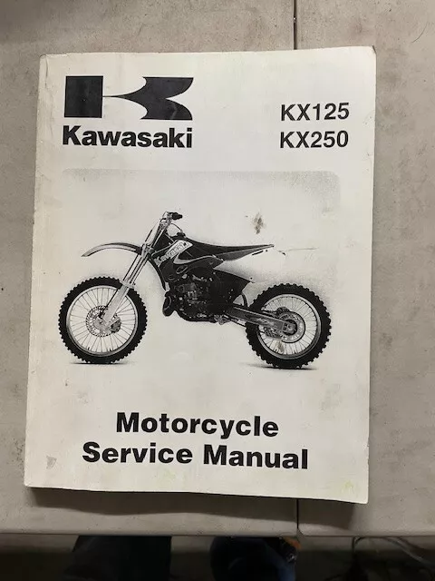 Sm276 Kawi KX125 &KX250 Motorcycle Service Manual 99924-1244-03