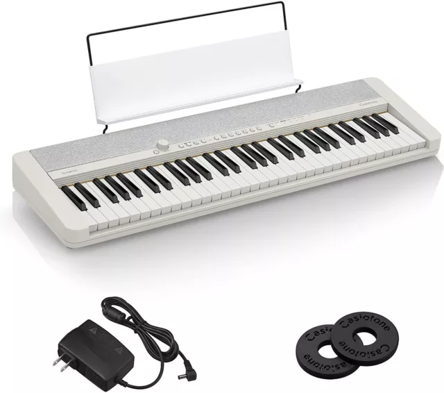 New Casio Electronic Keyboard Casio Tone CT-S1 WE (White) 61 Keyboard From Japan