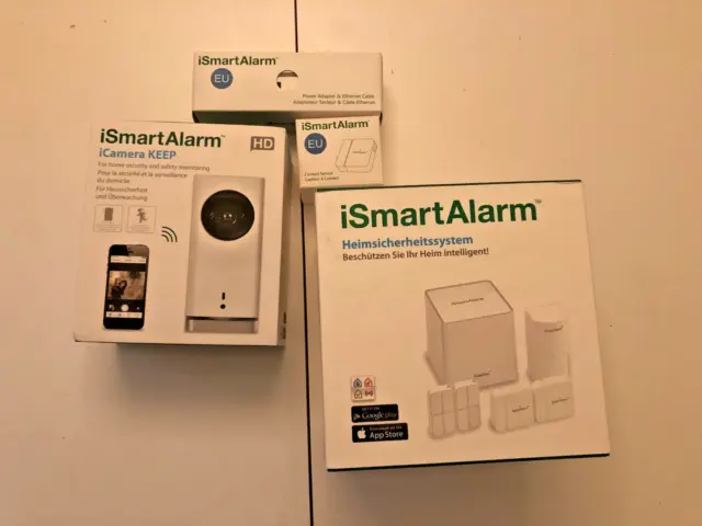 Alarmanlage iSmartAlarm smart home mit Kamera Bewegungsmelder Kontaktsensor APP