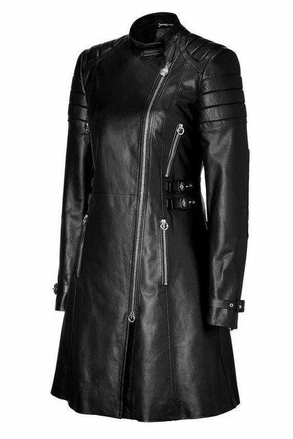 Manteau Femme Cuir Agneau Mac Douglas - Taille 36, Marron, Fourrure, Très Bon état