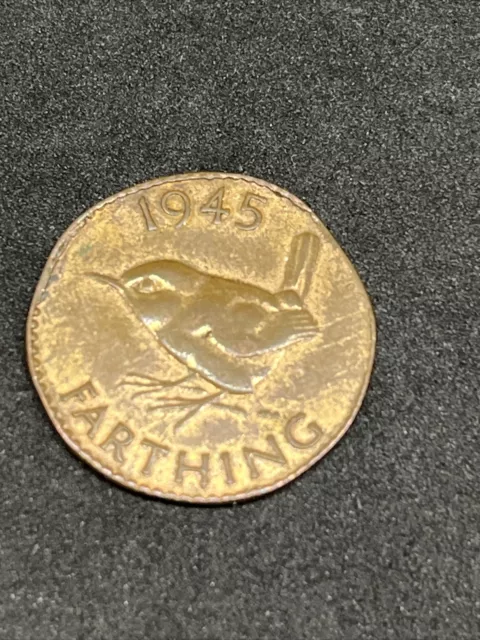 1945 King George Vi Farthing Coin