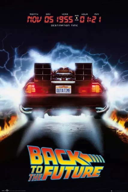 Back To The Future - Movie Poster (Delorean) (Size: 24" X 36")