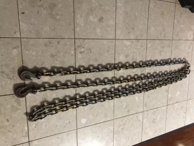 Campbell 3/8" 20 Ft. Yellow Chromate Finished Steel Tow Chain Binder G70