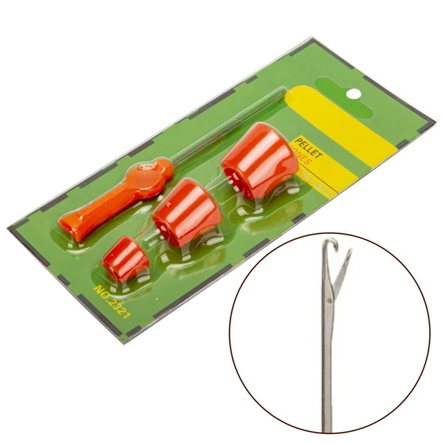 XUKZIMA Kit Pêche Carpe - 3 Aiguilles Acier Inoxydable + Hameçons & Fils - Matos Pêche Durable Et Polyvalent