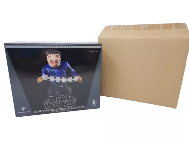 Gentle Giant Star Wars Premier Guild Holiday Blue Snaggletooth Mini Bust Sealed