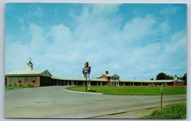 Postal cromada Chesmotel Lodge Hopkinsville Kentucky década de 1960 N1U