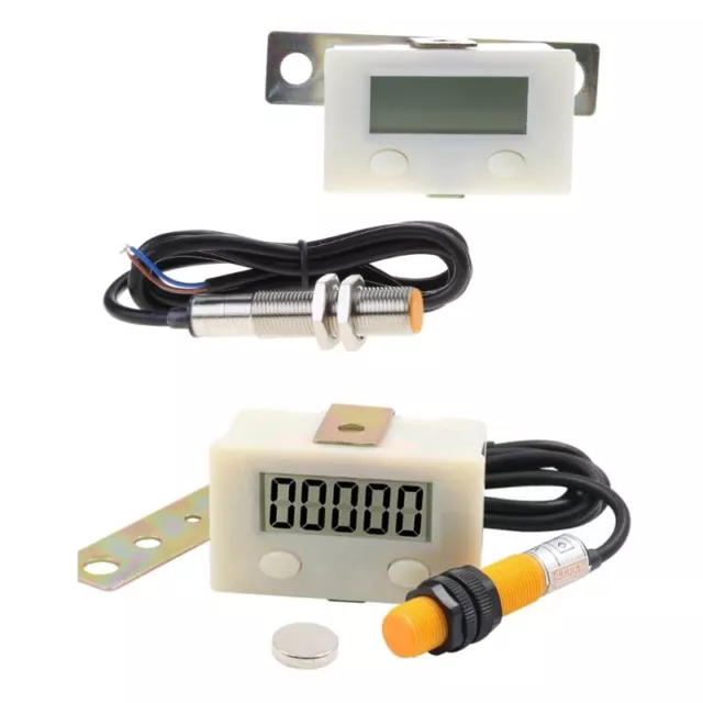 Magnetic Induction Counter Digital Electronic Punch Counter Metal Sensor 5-Digit 2