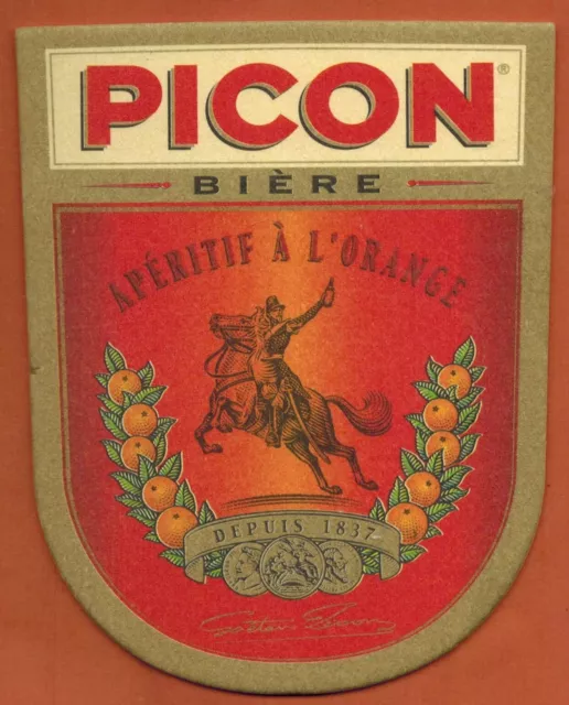 Ancien Sous Bock-Picon-Bière-Apéritif à l'orange