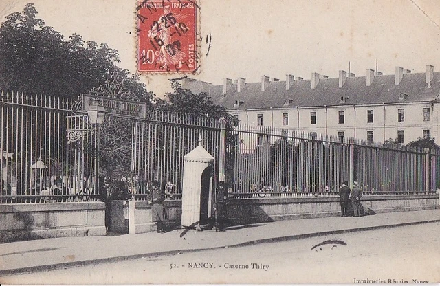 CPA 54 LORRAINE Meurthe & Moselle NANCY Caserne THIRY Sentinelles devant Guérite