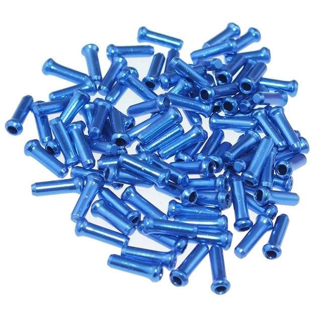 50 Embouts De Câble Pour Vélo – Alliage – Frein Et Dérailleur – Neuf