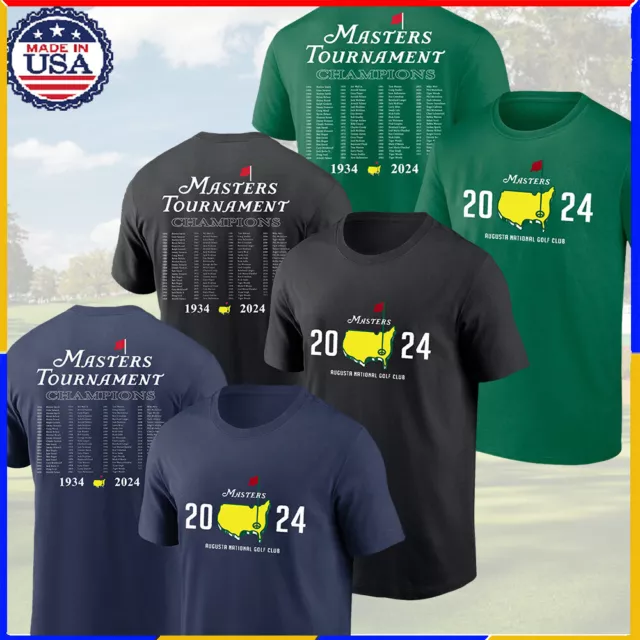 HOT !!! 2024 Masters Tournament History Champions T Shirt Gift For Fans S-5XL