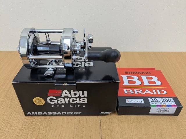 ABU GARCIA AMBASSADEUR 6500CS Rocket Chrome II Round Baitcasting