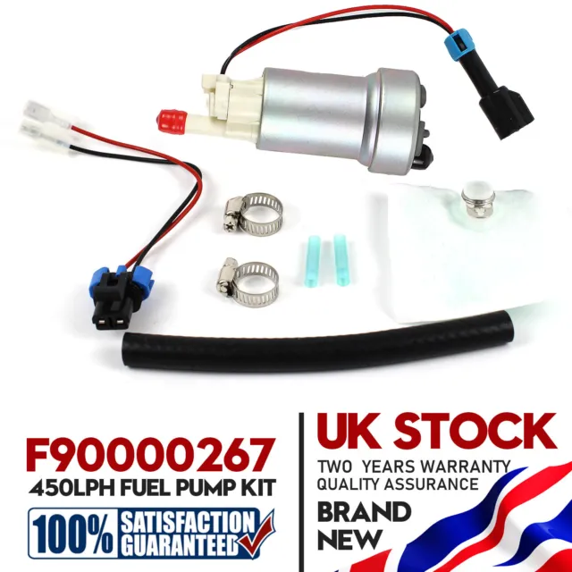 For WALBRO Auto 450LPH High Performance Fuel Pump Install Kit F90000267 E85 New