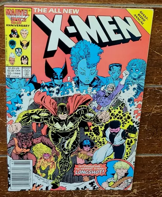 The All New X-Men Giant Sized Annual #10, (1986, Marvel): Free Shipping!