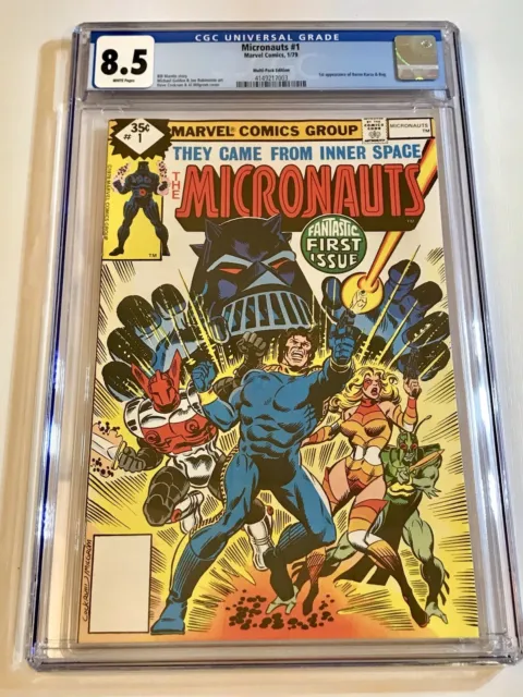 1979 Marvel MICRONAUTS #1 RARE Whitman variant Multi-Pack Graded CGC 8.5 WP