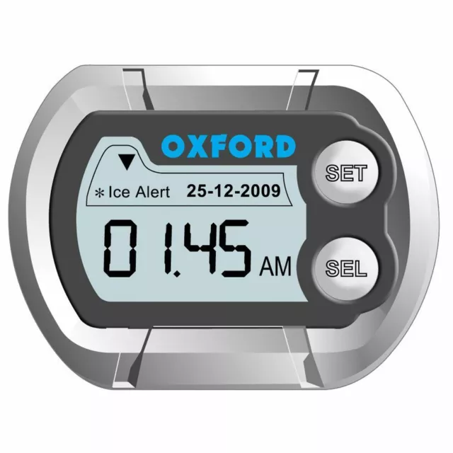 Orologio Oxford Micro Clock Digitale Miniaturizzato Impermeabile per Moto