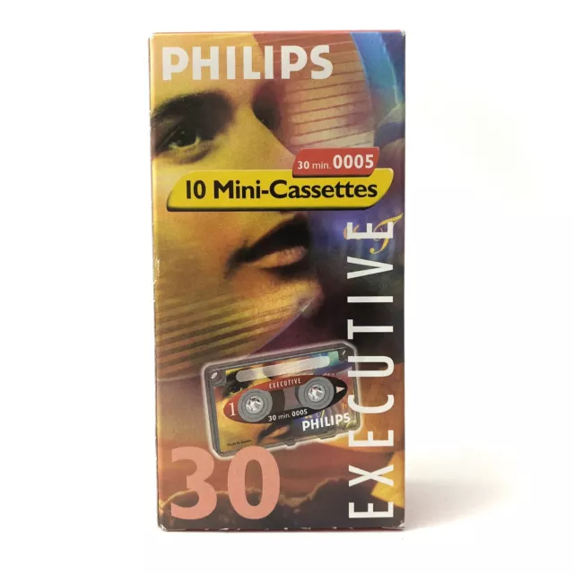 Philips EXECUTIVE Mini-Cassette - 30 Min. - LFH 0005 - 10 Pack - NEW