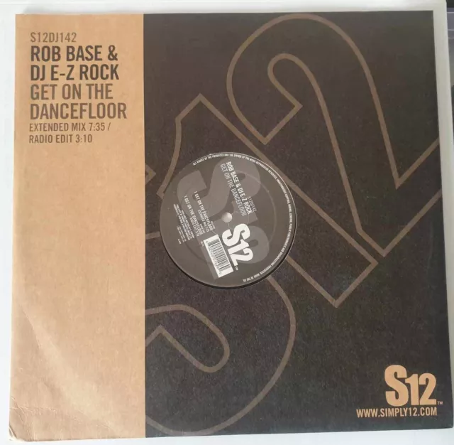 Rob Base & DJ E-Z Rock - Get On The Dancefloor - 12" Vinyl