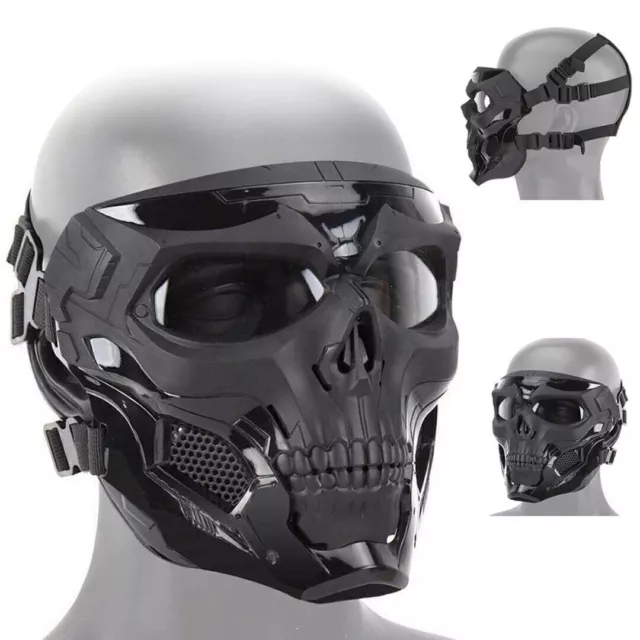 Schädel Tactical Airsoft Maske Paintball Schutz Kopf Reiten Maske Full Face Helm