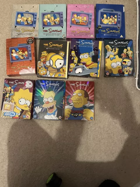 The Simpsons dvd boxset bundle. Season 1  to Season 11. Region 2