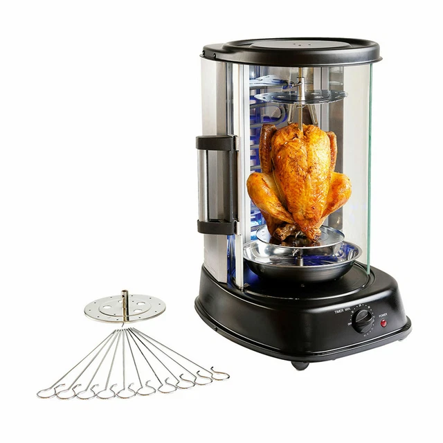 Grill Four Vertical Rotisserie Poulet Viande Kebab Brochettes Rotation 360º... 3