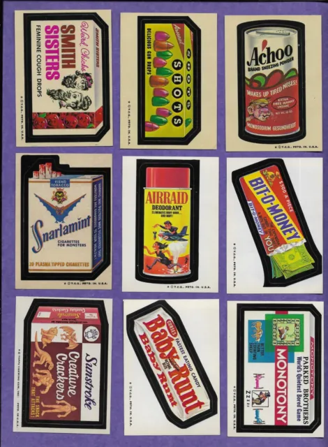 1974 Topps 5th 6th 7 Series Wacky Packs Packages Stickers You Pick Buy 2 @2.50ea