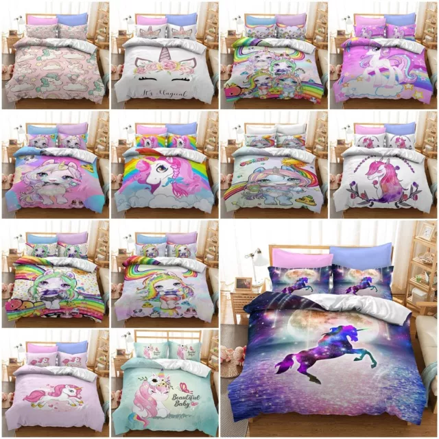 My Little Pony Unicorn Quilt/Duvet/Doona Cover Bedding Set Kids Gift 3