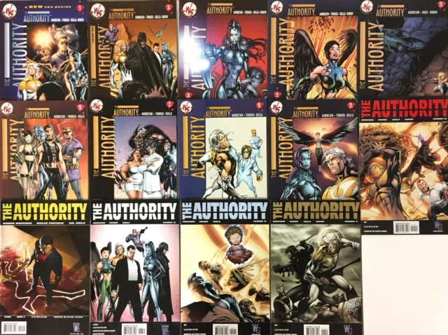 The Authority 2003 WS 2nd Series Complete 14 Comic lot/Run # 1 to 14 VF to NM