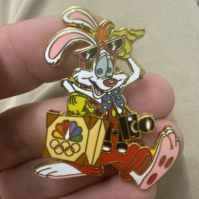 Roger Rabbit Fantasy D Pin DISNEY WHO FRAMED Roger Rabbit Roger As Olympic Photogher LE 100 ...
