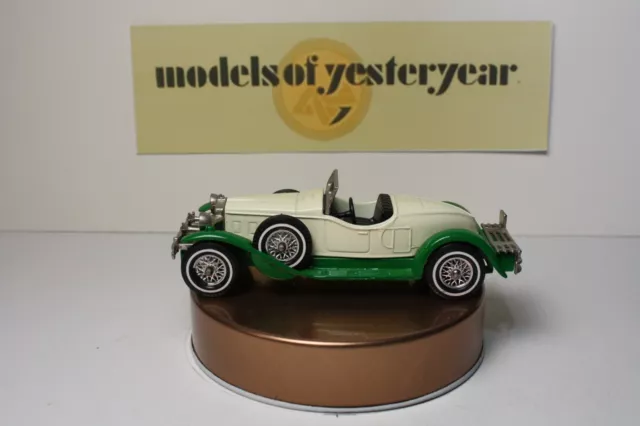 Modelos Matchbox de ayer Y-14 Stutz Bearcat. Inglaterra 1974. Crema y verde. 2