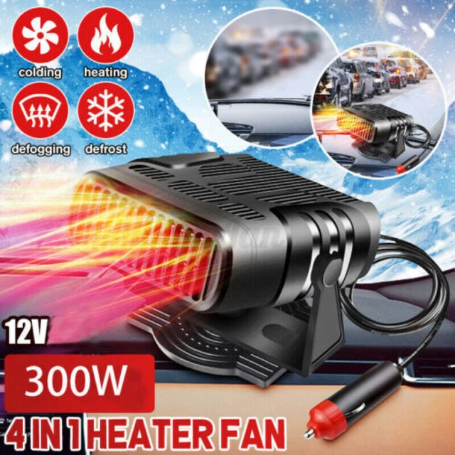 PORTABLE ELECTRIC CAR Heater 12V Dc Heating Fan Defogger Defroster