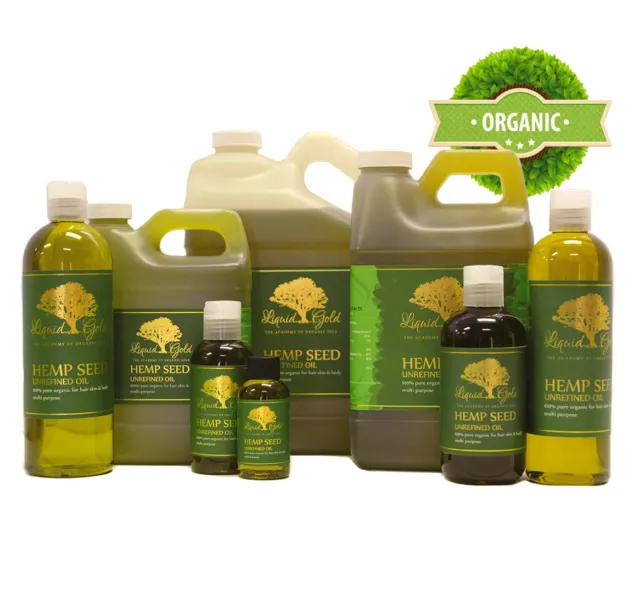 Premium UNREFINED Hemp Seed Oil Pure & Organic Fresh Best Quality Skin Care Face