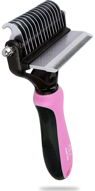 Pet Brush, 2-Side Pet Grooming Tools for Cat and Dog with Deshedding Brush and