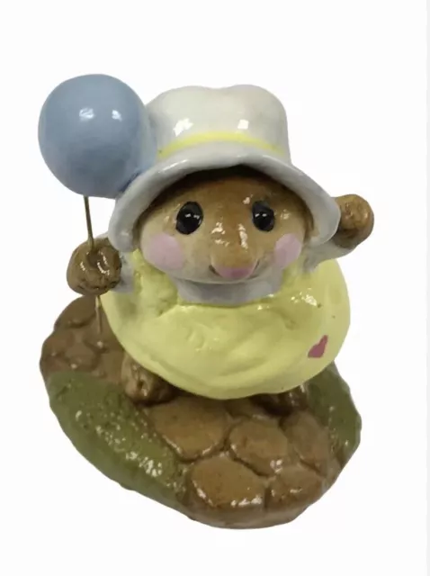 Wee Forest Folk M-131 Come Play! YELLOW Dress Balloon Party Retired