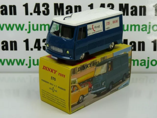 DT67 Voiture 1/43 réédition DINKY TOYS atlas : 570 Fourgon Tole J7 Peugeot