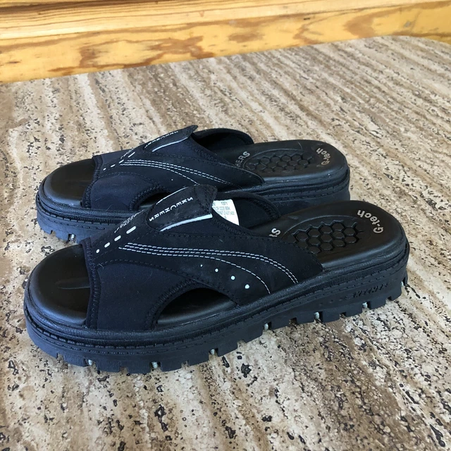 Skechers womens Size 6 Black Sky Jammers Vintage 90s G Tech chunky slip on