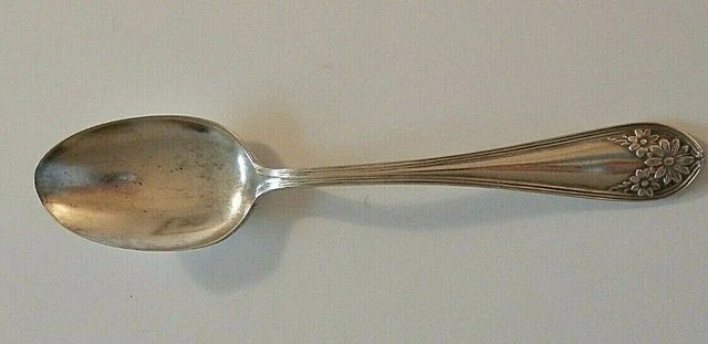 Wm Rogers & Son AA Spoon Silver Plate Pat Jan 14,1910  7" Floral