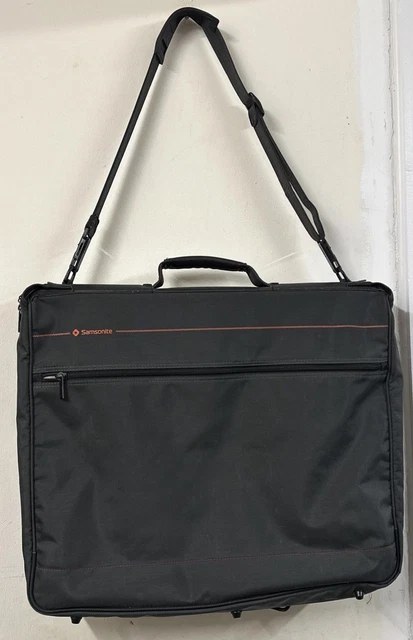Valise Cabine Samsonite Vintage Toile Verte - 48x36x23 Cm - 2 Roues Avec Serrure