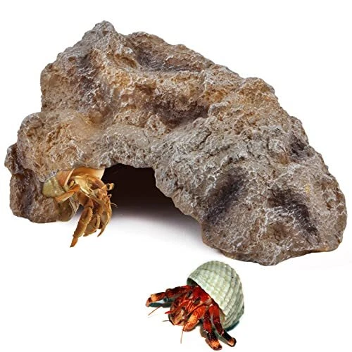 Hermit Crab Hides Large Rock High Simulation Reptile Cave Hideout Hide Stone