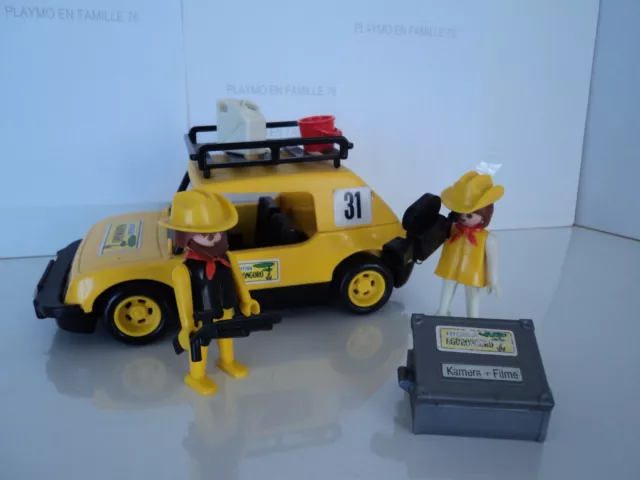 PLAYMOBIL vintage explorateurs safari voiture carabine type 3413 3414 3433